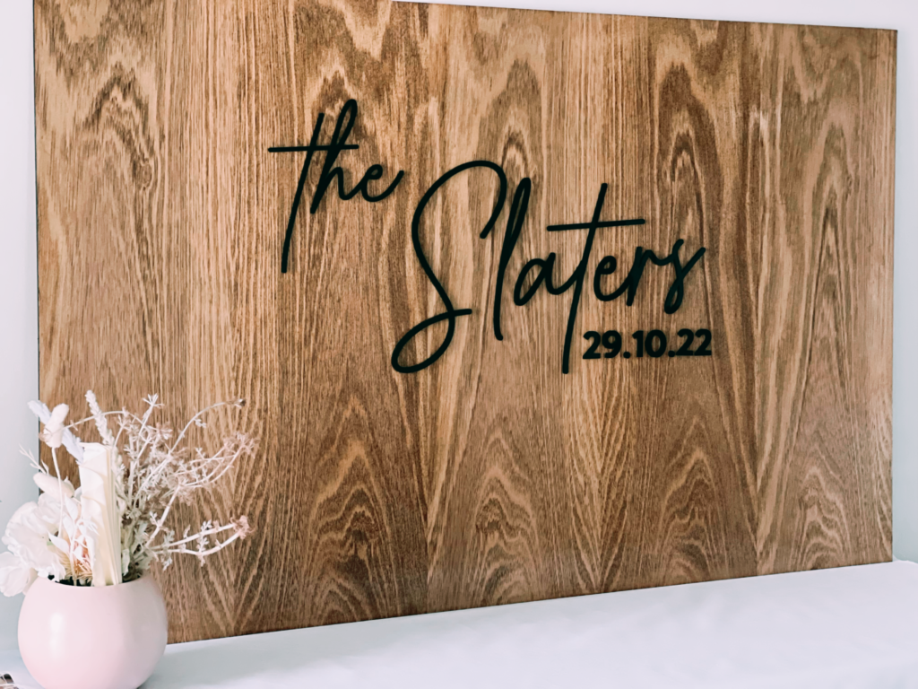 Wedding Guest Book Sign Board Reardon's